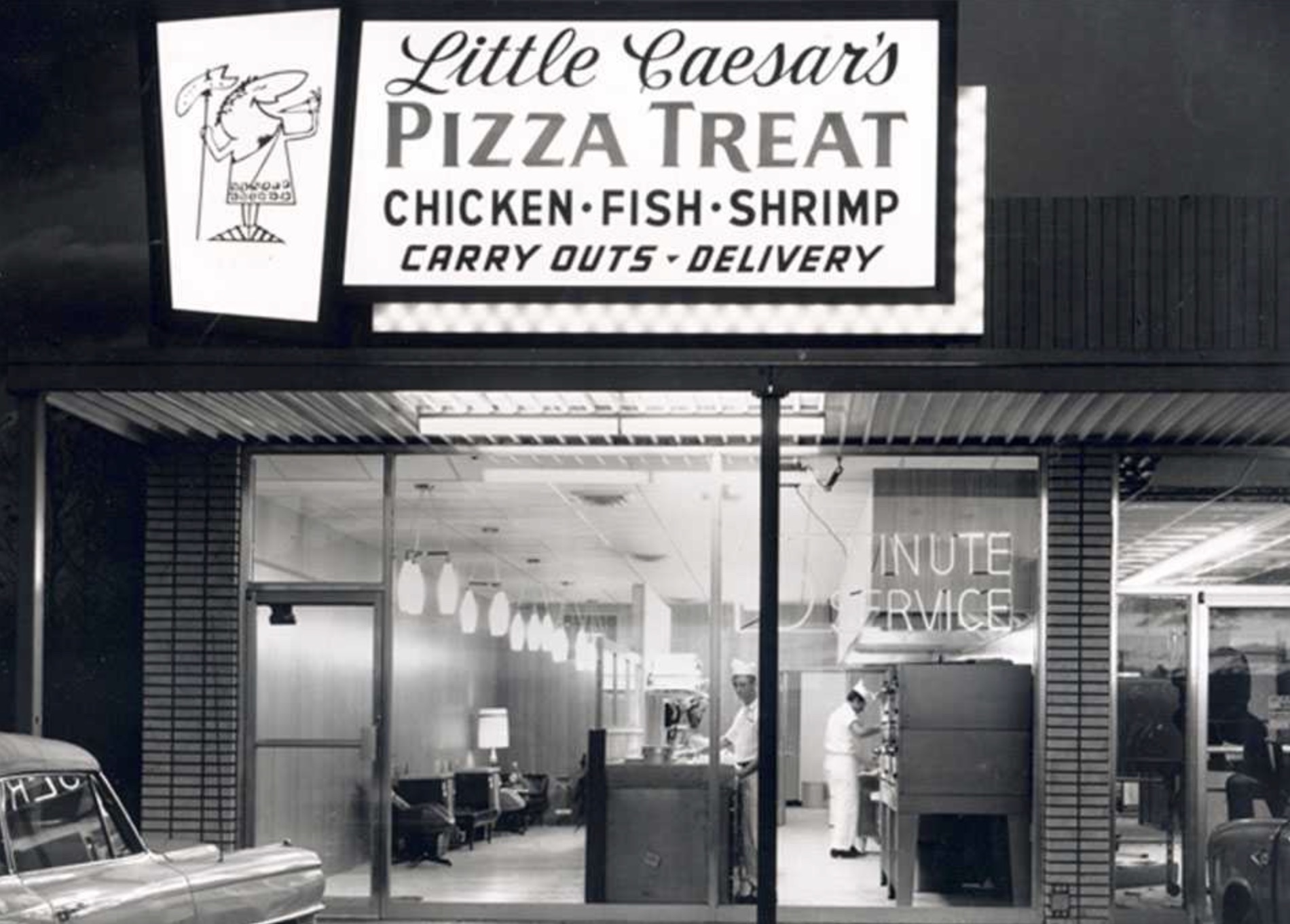 One of the first franchised Little Caesars